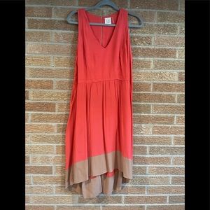 Anthropologie dress size L high low